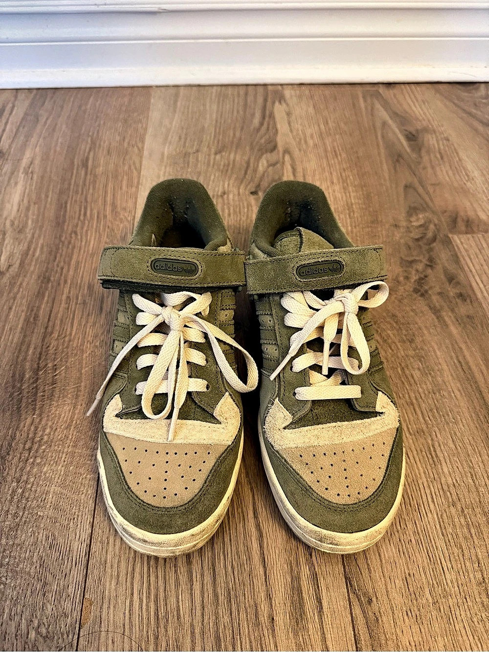 Adidas Sneakers Green & White US 7.5